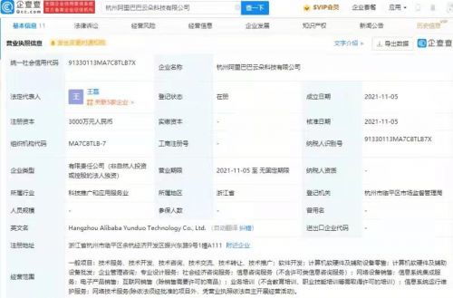 阿里巴巴新設(shè)科技公司，注冊資本3000萬進(jìn)軍信息系統(tǒng)集成服務(wù)領(lǐng)域